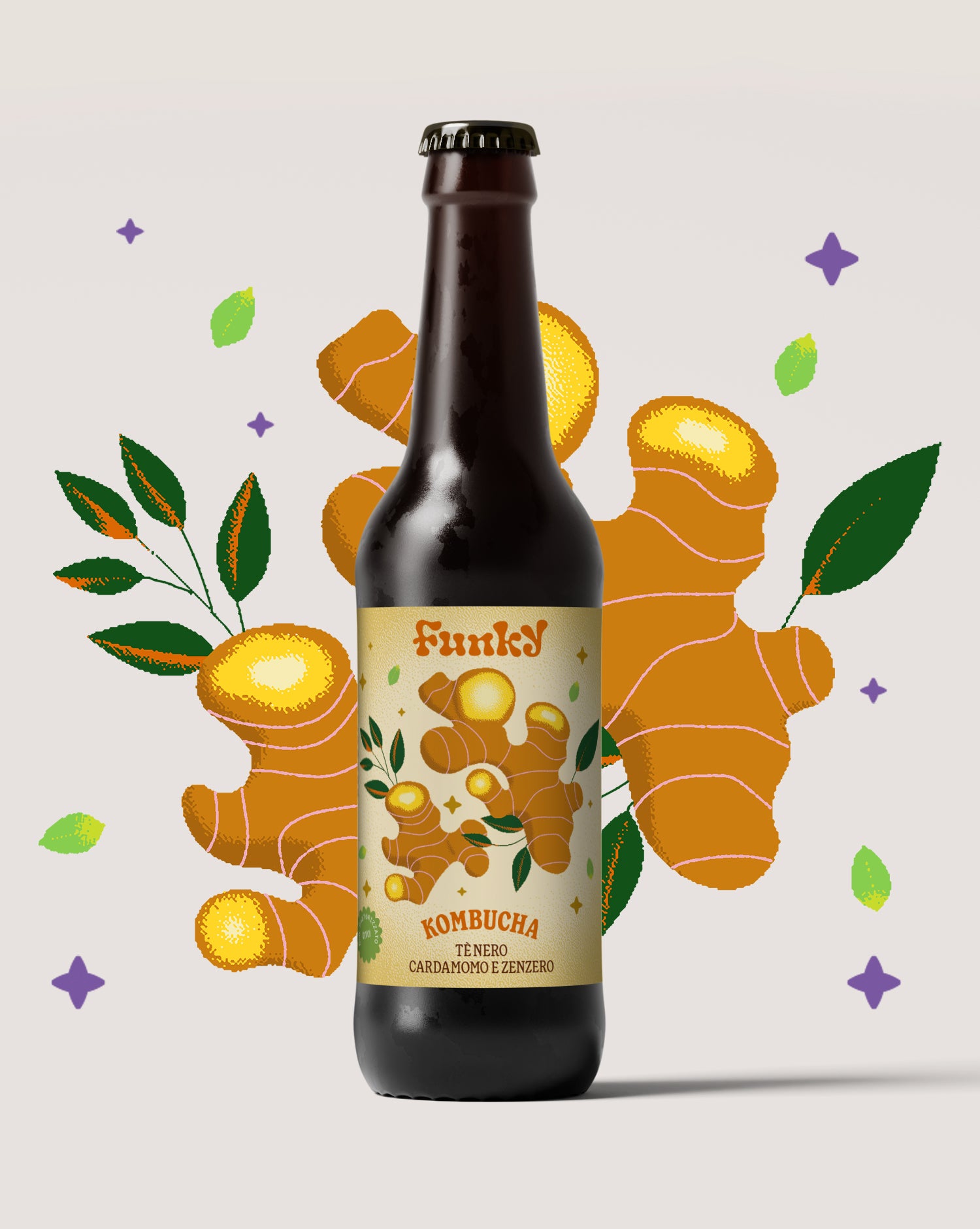 Kombucha Cardamomo & Zenzero