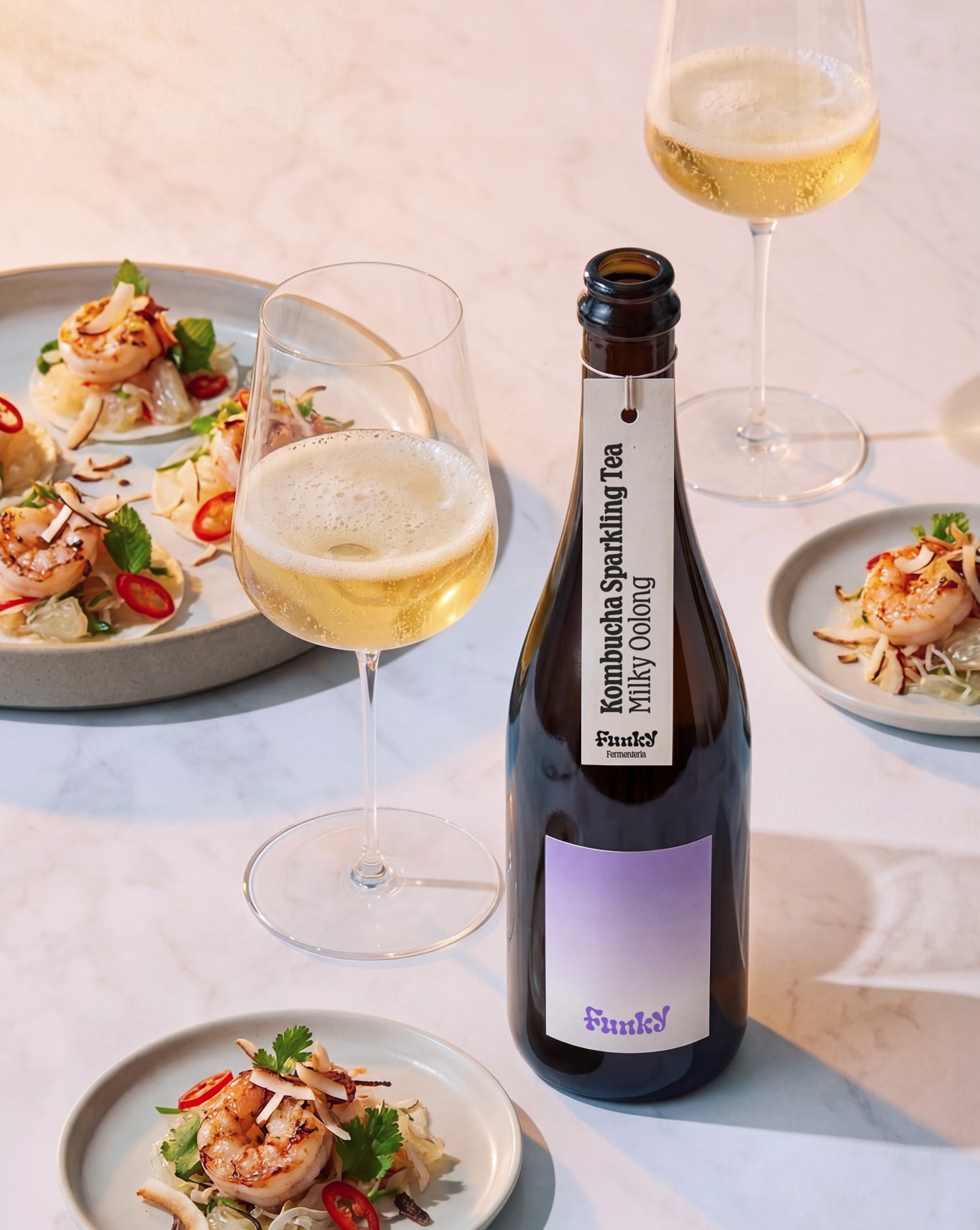 Kombucha Sparkling Tea Milky Oolong • 3 bottiglie 750ml