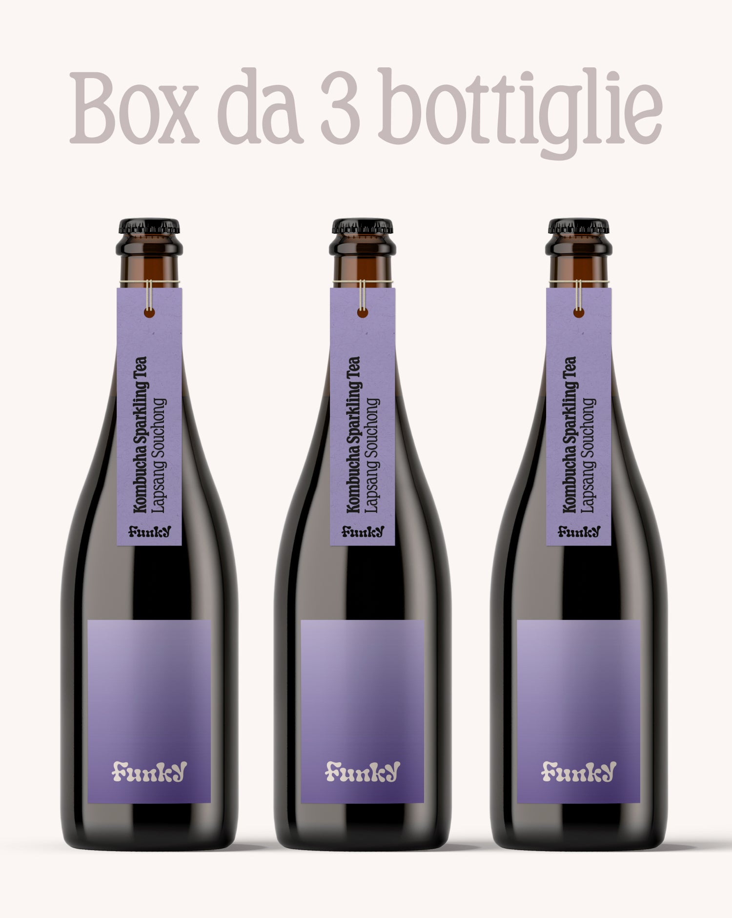 Kombucha Sparkling Tea Lapsang Souchong • 3 bottiglie 750ml