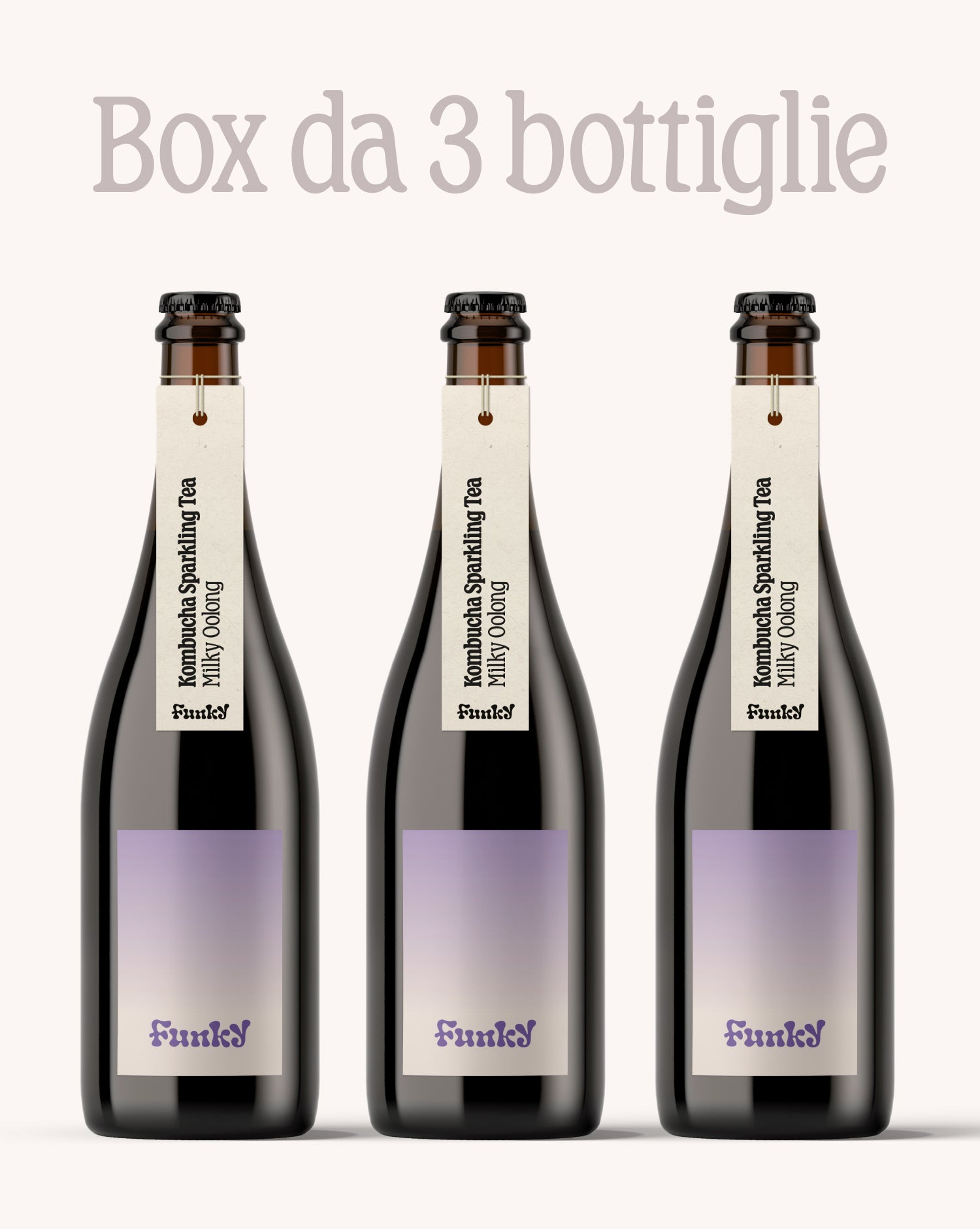 Kombucha Sparkling Tea Milky Oolong • 3 bottiglie 750ml